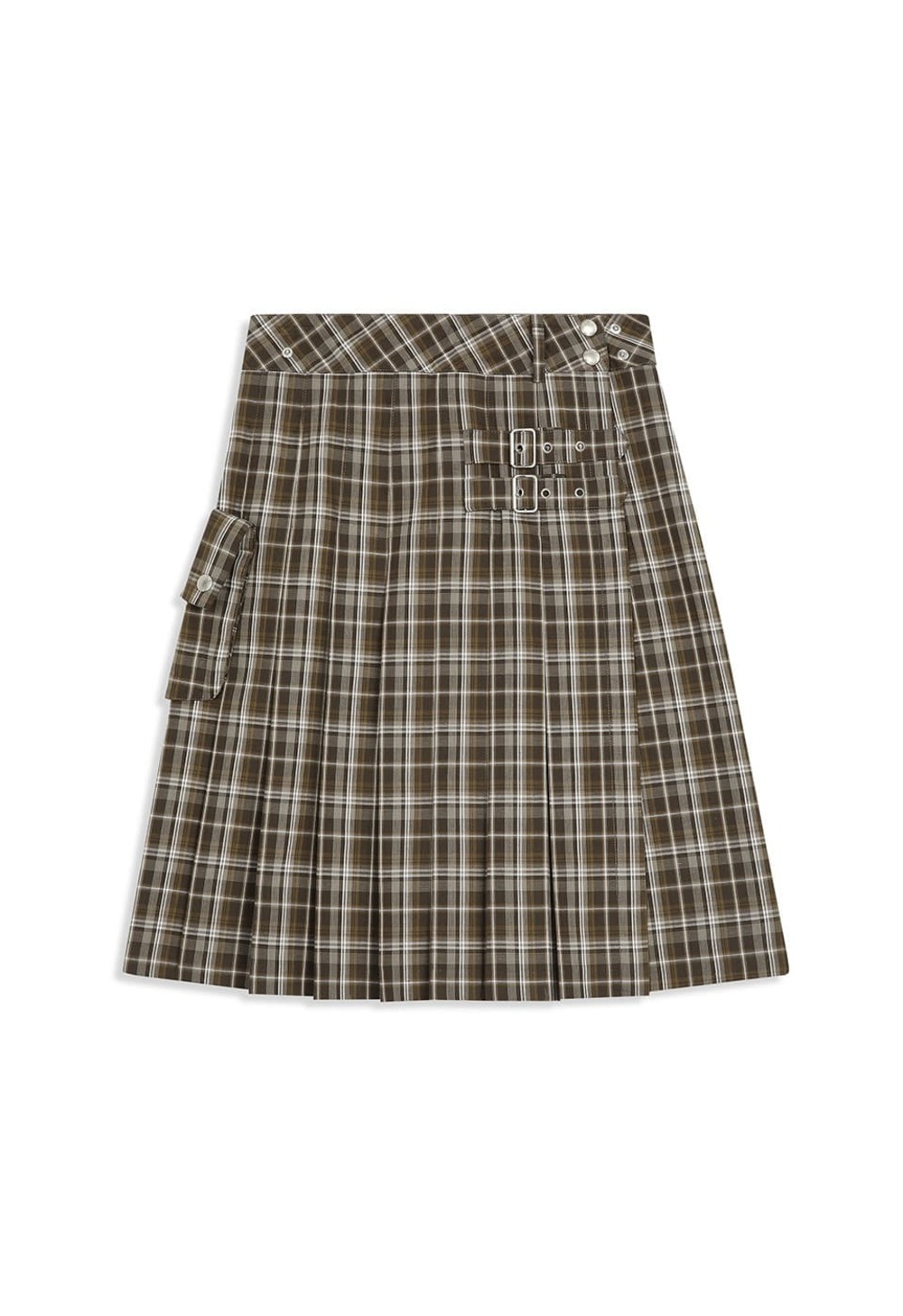 CHECK CARGO POCKET KILT